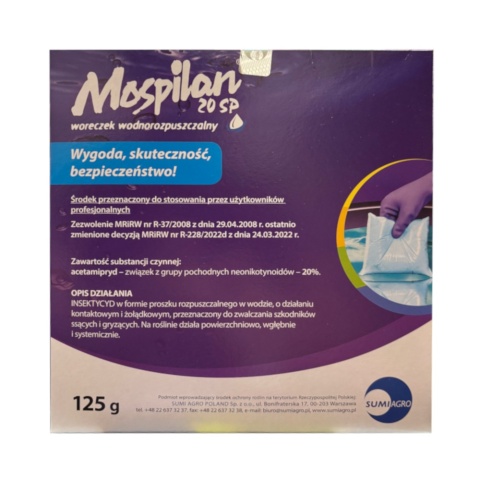 Mospilan 20 SP 125g - środek owadobójczy do ochrony roślin