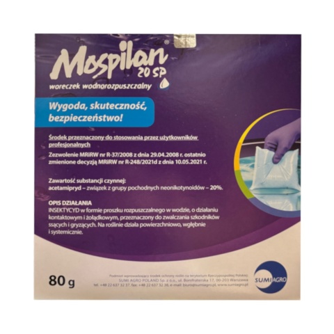 Mospilan 20 SP 80g - środek owadobójczy do ochrony roślin