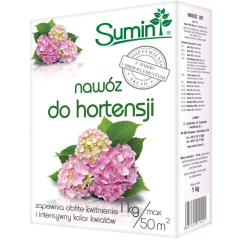 Nawóz do hortensji 1kg Sumin