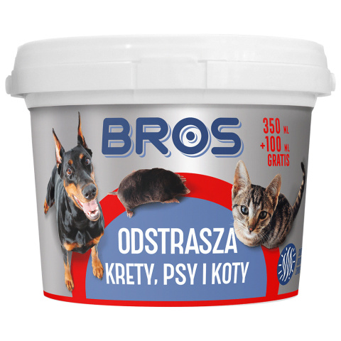 Odstrasza krety, psy i koty 450g BROS