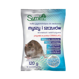 Trutka granulowana na szczury 120g Sumin