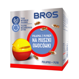 pułapka z płynem na muszki owocówki 15ml Bros